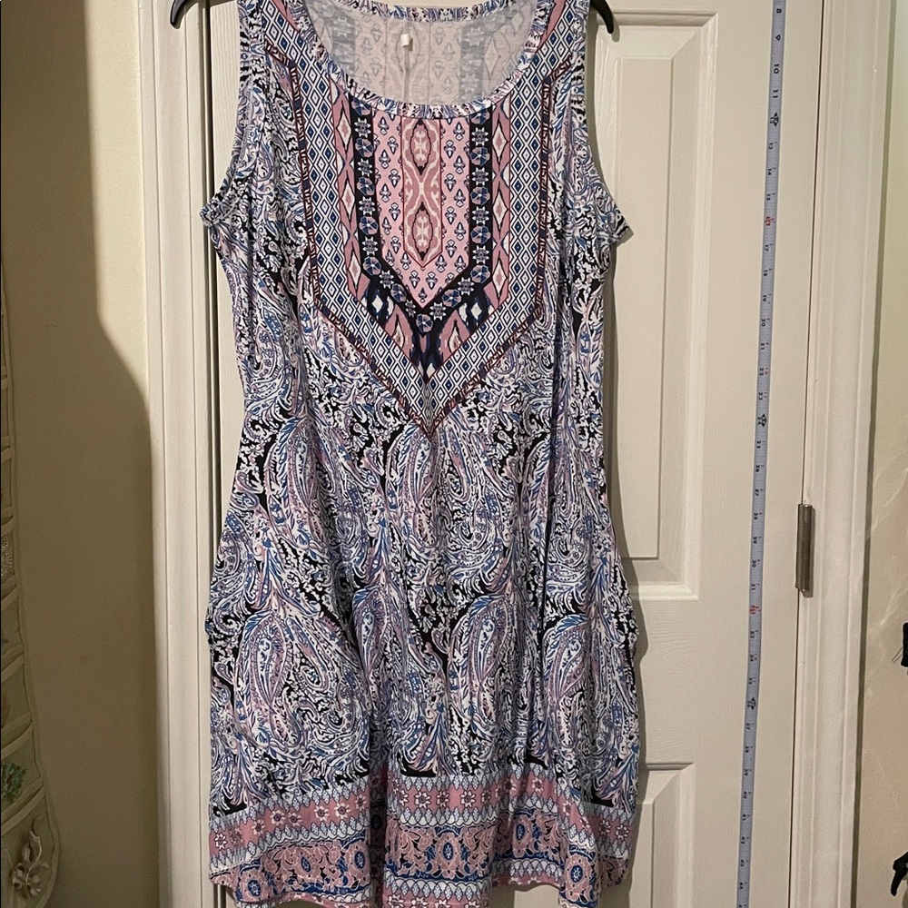 Paisley Sleeveless Dress